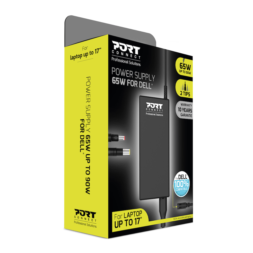 Port 65W Dell AC Adapter