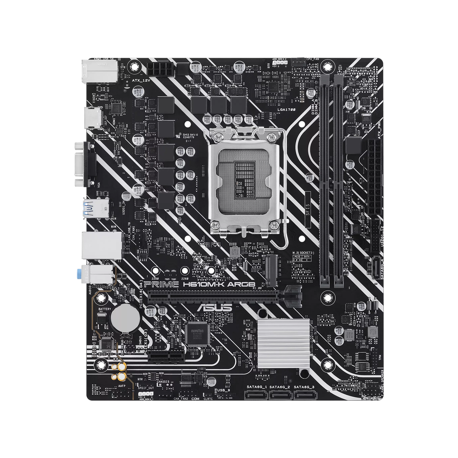 Asus H610 LGA1700 Micro-ATX 2X DDR5 Motherboard
