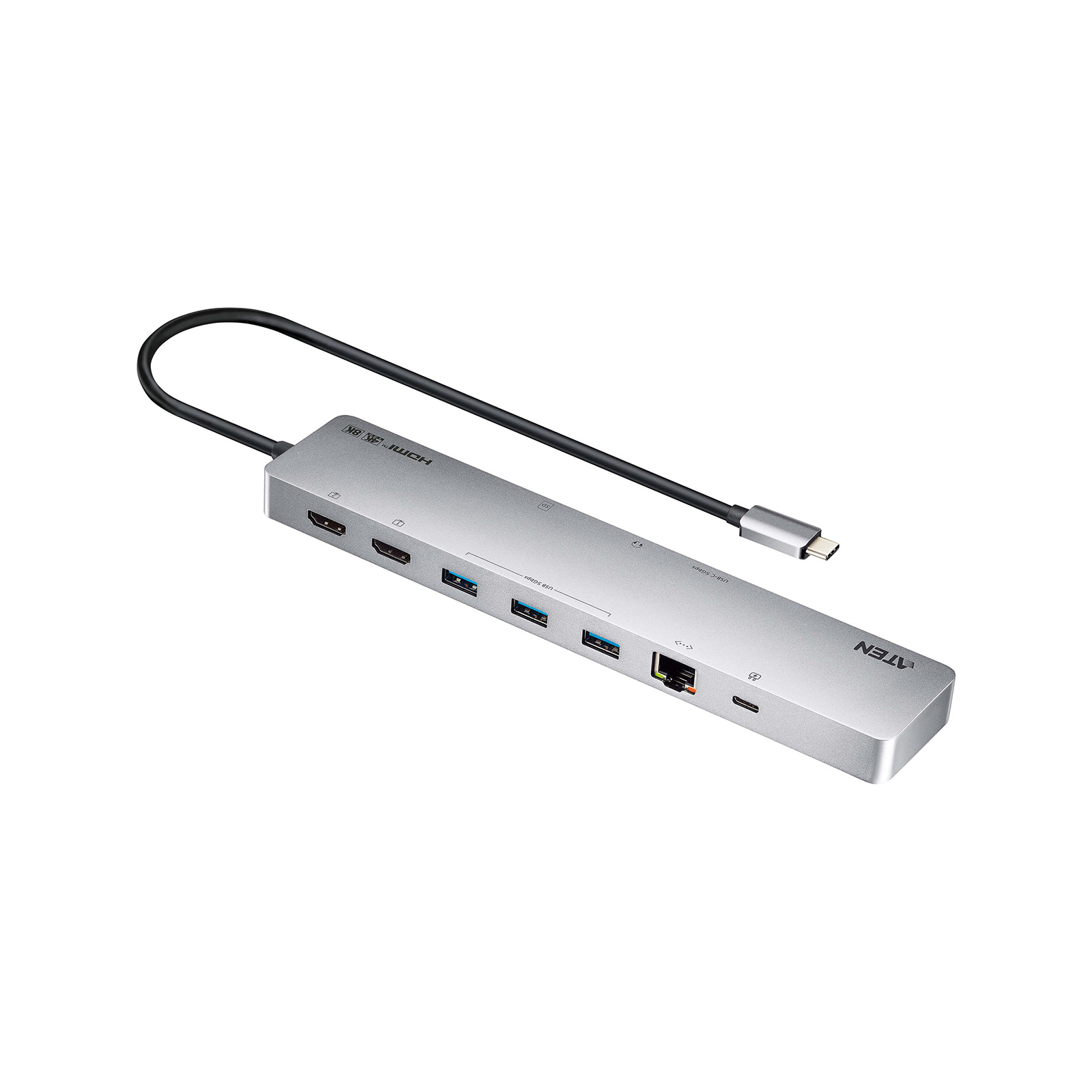 Aten 11-in-1 USB-C Multiport Dock with Power Pass-Through