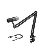 NearStream Podcast/Studio Condenser Microphone with Metal Boom Arm Stand
