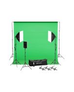 NearStream VK40 Professional Photography Lighting Kit with Green Backdrop
