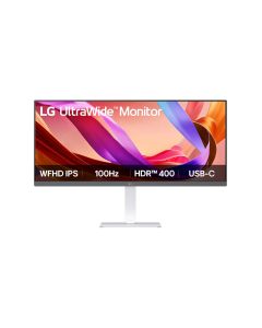 LG UltraWide 34" FHD USB-C White Monitor