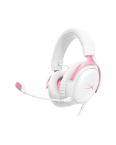 HP HyperX Cloud III Wired Gaming Headset White & Pink