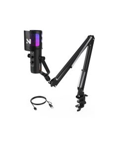 NearStream PC/Condenser Noise Canceling Microphone with Boom Arm