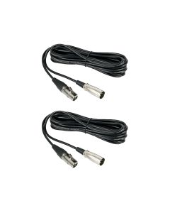 NearStream Balanced XLR Male to Female Microphone Cable 2m - 2 pack