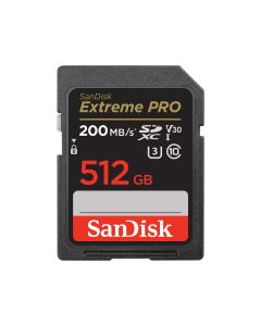 SanDisk Extreme Pro SD UHS I Card for 4K Video 512GB