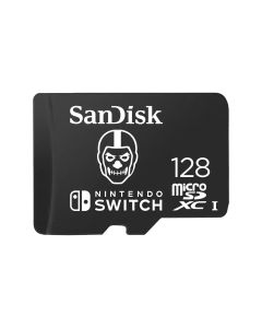 SanDisk Nintendo MicroSD UHS I Card 128GB Fortnite Edition - Skull Trooper