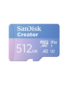 SanDisk Creator microS Card UHS-I 512GB + Adapter