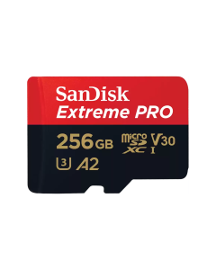 Sandisk Extreme Pro 256GB 4K Video MicroSDXC Card with Adapter