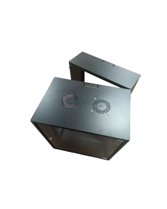 Zone Lite 4U 400 + 100 deep Swing Frame Wall Mount Cabinet with Fan