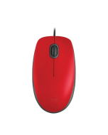 LOGITECH - M110 SILENT CORDED MOUSE, RED