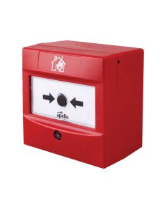 GEFire Flush mounting red analogue callpoint c/w E