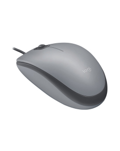 LOGITECH - M110 SILENT CORDED MOUSE, MID GREY
