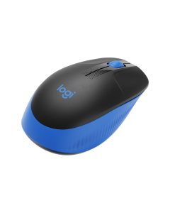 Logitech M190 Blue Full-Size Curve Wireless Mouse