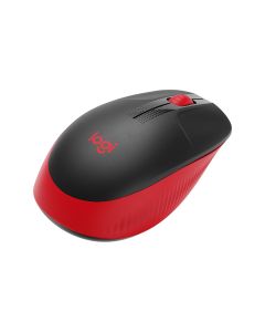 LOGITECH M190 FULL SIZE WIRELESS MOUSE, RED
