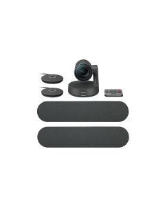 LOGITECH - RALLY PLUS CONFERENCE CAMERA WITH TWO MICS AND SPEAKERS, BLACK