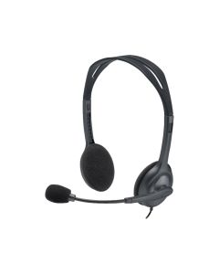 LOGITECH H111 WIRED STEREO HEADSET, ANALOG CONNECTION