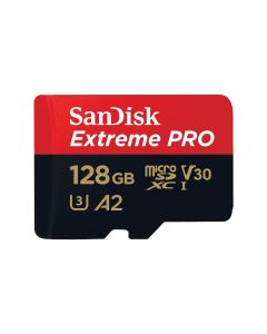 Sandisk Extreme Pro 128GB 4K Video MicroSDXC Card with Adapter