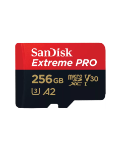 Sandisk Extreme Pro 256GB 4K Video MicroSDXC Card with Adapter