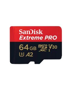 Sandisk Extreme Pro 64GB 4K Video MicroSDXC Card with Adapter