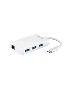 D-LINK USB C TO ETHERNET AND 3 PORT USB 3