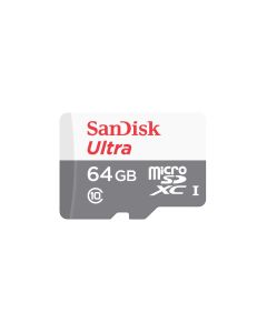 SANDISK 64GB ULTRA MICROSDXC + SD ADAPTER 100MB/S CLASS 10 UHS-I