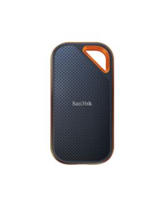 SANDISK EXTREME PRO 1TB PORTABLE SSD READWRITE SPEEDS UP TO 2000MBS. USB 3.2 GEN 2X2. FORGED ALUMINUM ENCLOSURE. 2 METER DROP PROTECTION AND IP55 RESISTANCE