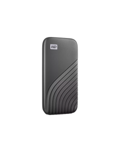 WD 1TB MY PASSPORT SSD PORTABLE SSD. UP TO 1050MBS READ AND 1000MBS WRITE SPEEDS. USB 3.2 GEN 2 SPACE GRAY
